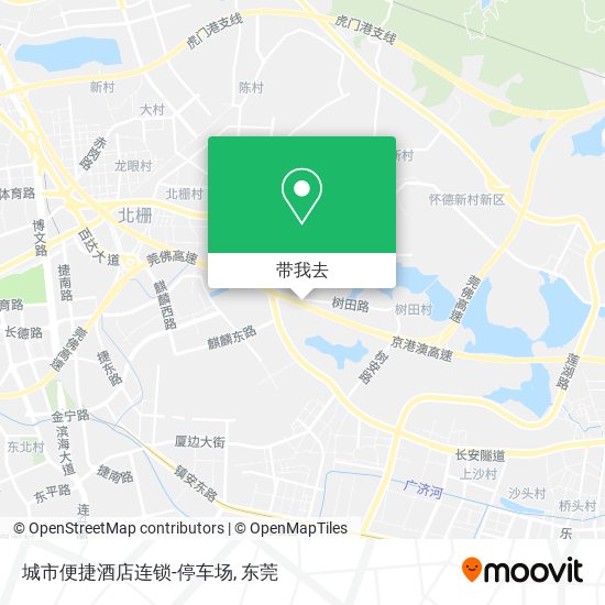 城市便捷酒店连锁-停车场地图