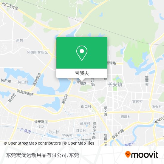 东莞宏沅运动用品有限公司地图