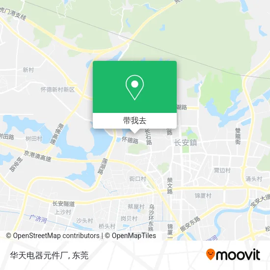 华天电器元件厂地图