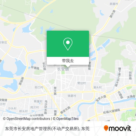东莞市长安房地产管理所(不动产交易所)地图