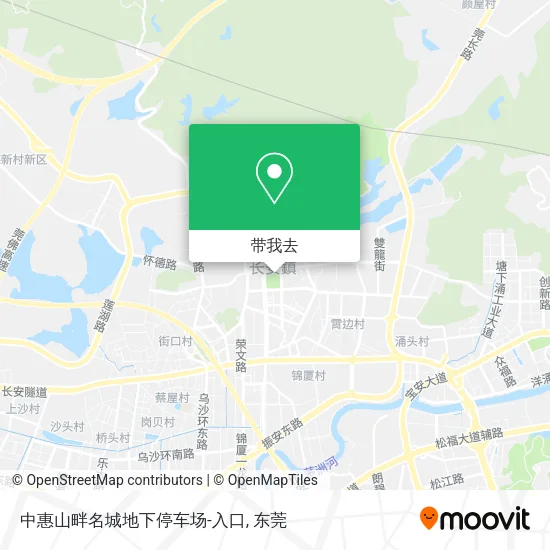中惠山畔名城地下停车场-入口地图
