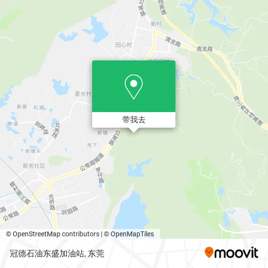 冠德石油东盛加油站地图