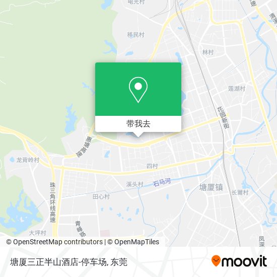 塘厦三正半山酒店-停车场地图