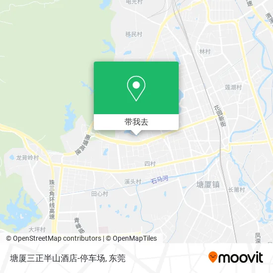 塘厦三正半山酒店-停车场地图