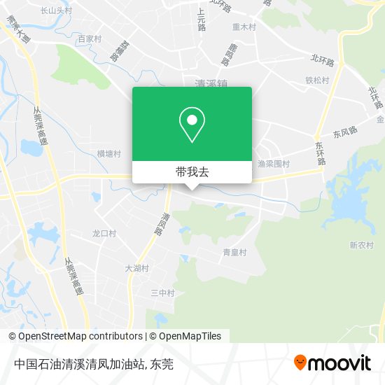 中国石油清溪清凤加油站地图