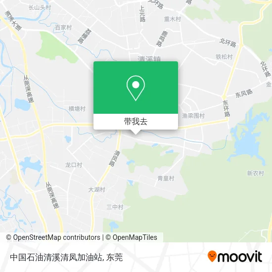 中国石油清溪清凤加油站地图