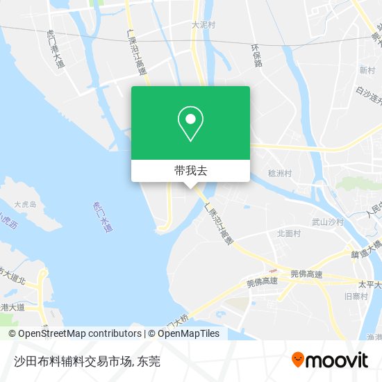 沙田布料辅料交易市场地图