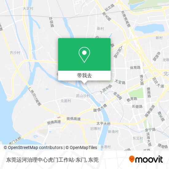 东莞运河治理中心虎门工作站-东门地图