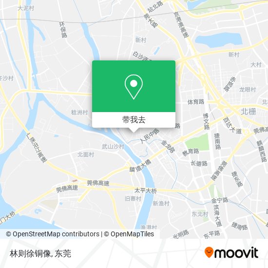 林则徐铜像地图