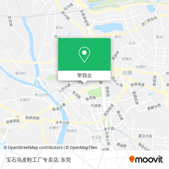 宝石鸟皮鞋工厂专卖店地图