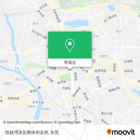 悦靓湾沐足阁休闲会所地图