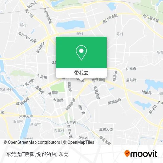 东莞虎门翔凯悦容酒店地图