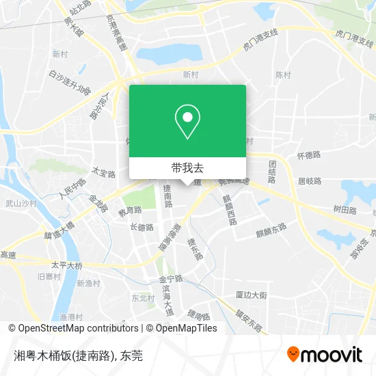 湘粤木桶饭(捷南路)地图