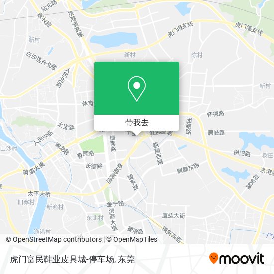 虎门富民鞋业皮具城-停车场地图