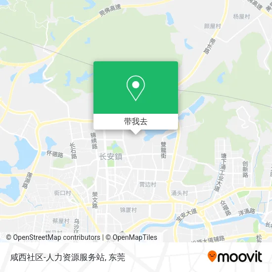 咸西社区-人力资源服务站地图