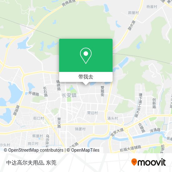中达高尔夫用品地图