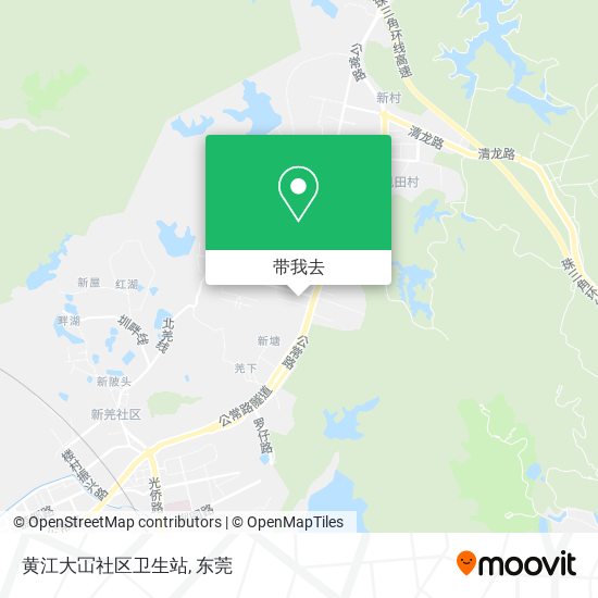 黄江大冚社区卫生站地图