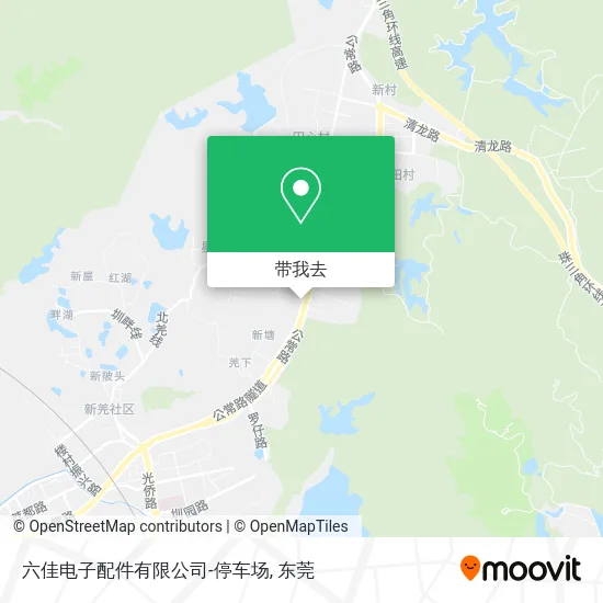 六佳电子配件有限公司-停车场地图