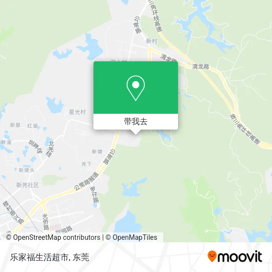 乐家福生活超市地图