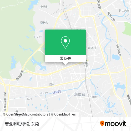 宏业羽毛球馆地图