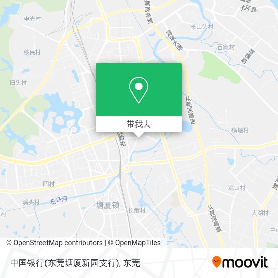 中国银行(东莞塘厦新园支行)地图