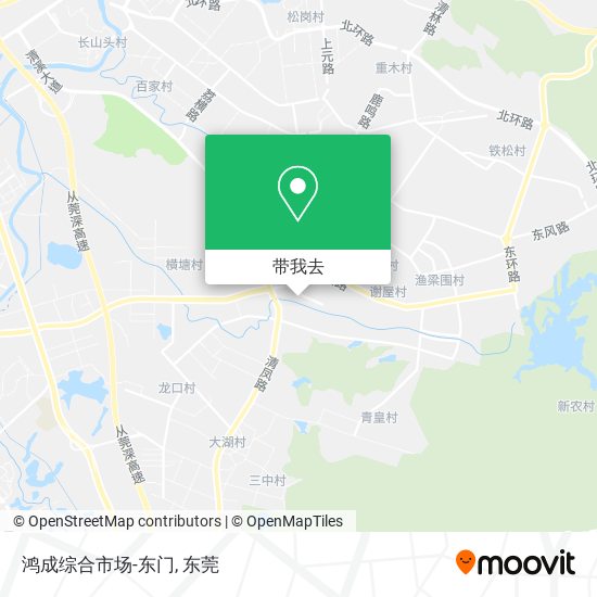 鸿成综合市场-东门地图