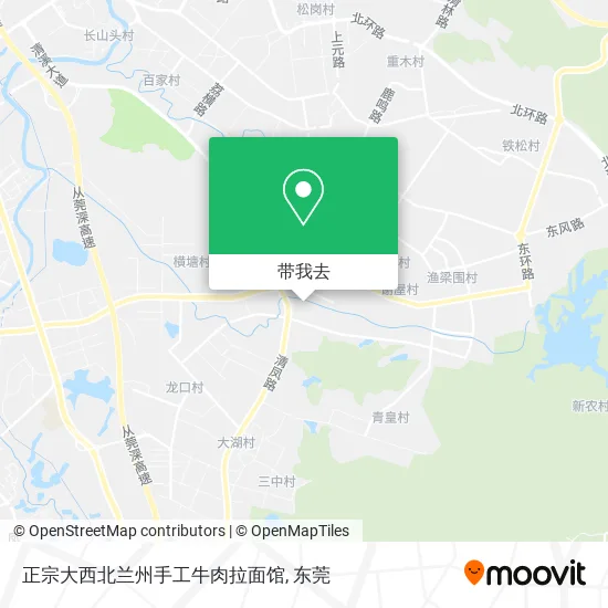 正宗大西北兰州手工牛肉拉面馆地图