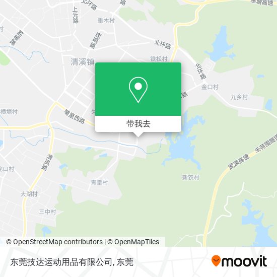东莞技达运动用品有限公司地图