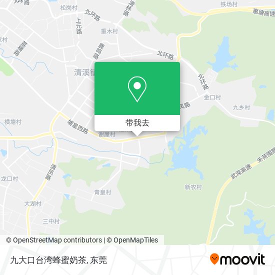 九大口台湾蜂蜜奶茶地图