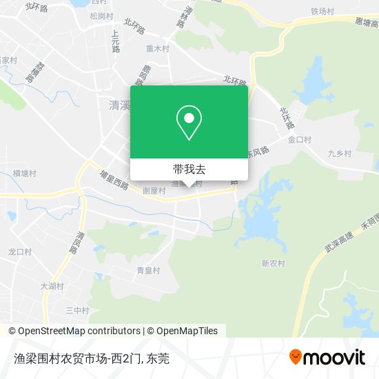 渔梁围村农贸市场-西2门地图