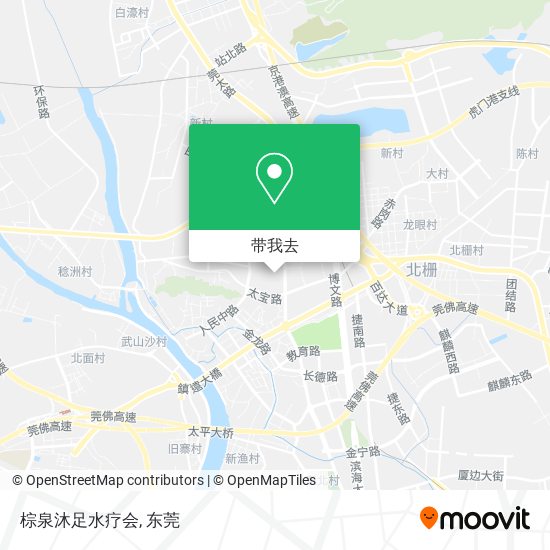 棕泉沐足水疗会地图