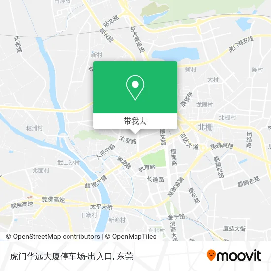 虎门华远大厦停车场-出入口地图
