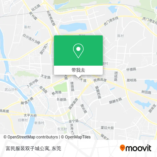 富民服装双子城公寓地图