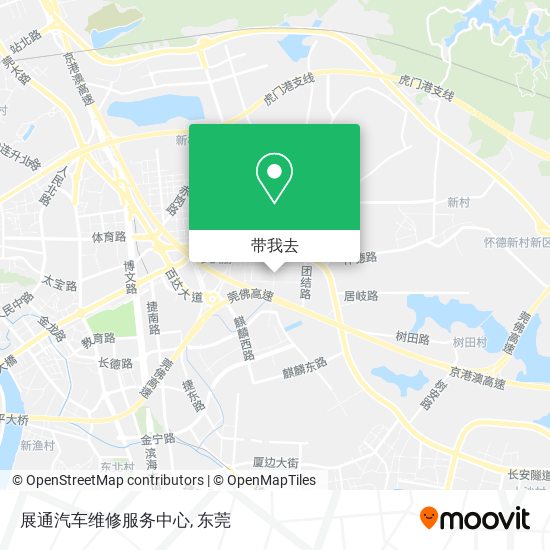 展通汽车维修服务中心地图