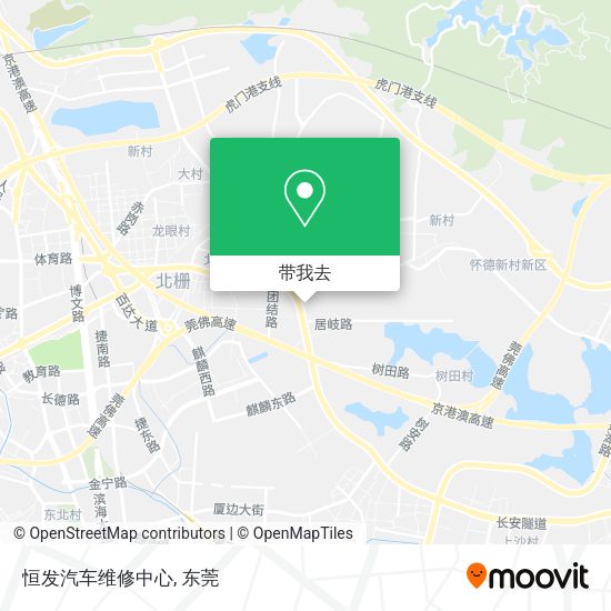 恒发汽车维修中心地图