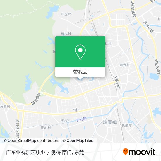 广东亚视演艺职业学院-东南门地图