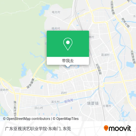 广东亚视演艺职业学院-东南门地图