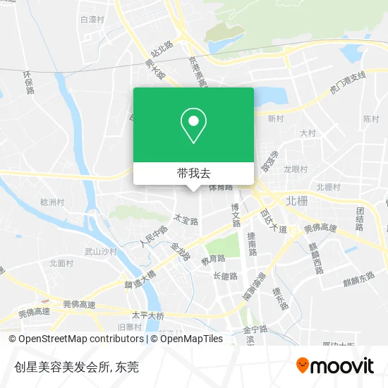 创星美容美发会所地图