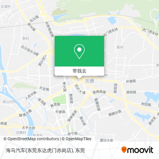 海马汽车(东莞东达虎门赤岗店)地图