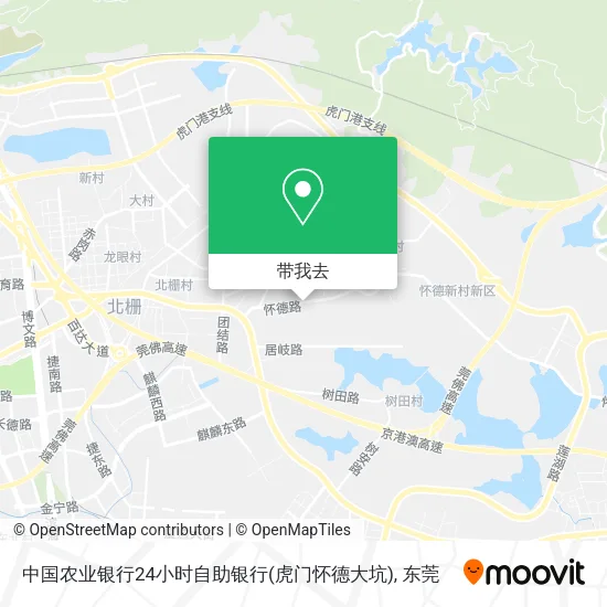 中国农业银行24小时自助银行(虎门怀德大坑)地图