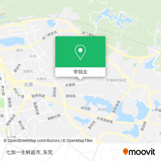 七加一生鲜超市地图