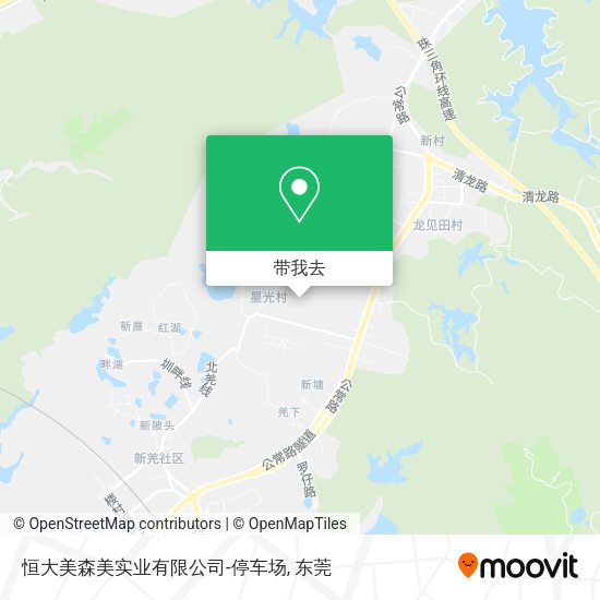 恒大美森美实业有限公司-停车场地图