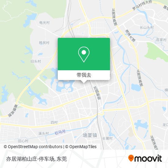亦居湖柏山庄-停车场地图