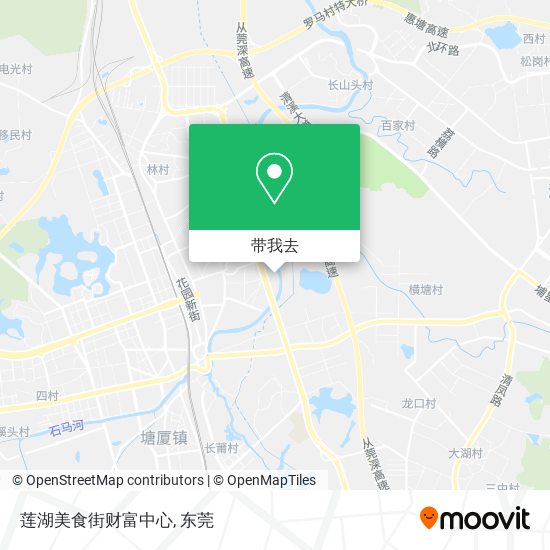 莲湖美食街财富中心地图