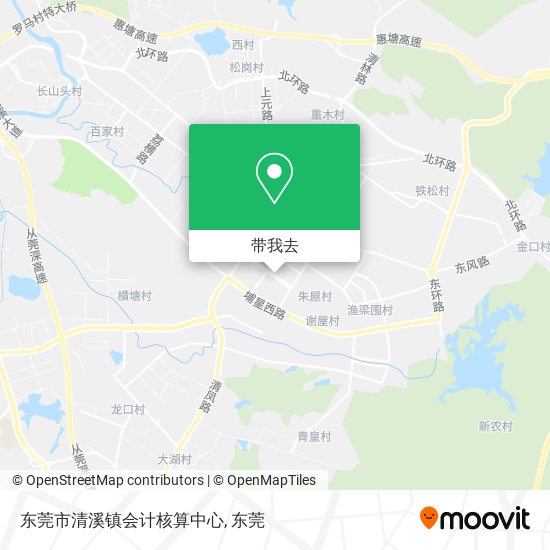 东莞市清溪镇会计核算中心地图