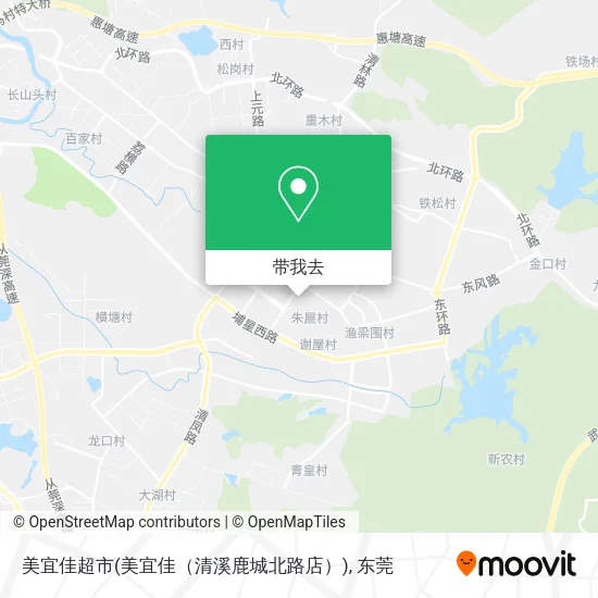 美宜佳超市(美宜佳（清溪鹿城北路店）)地图