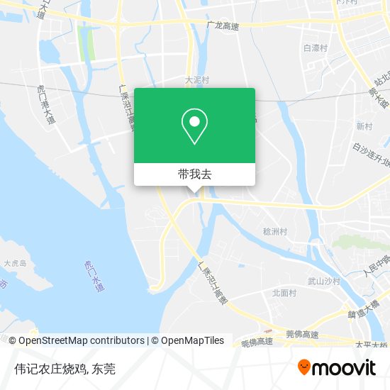 伟记农庄烧鸡地图