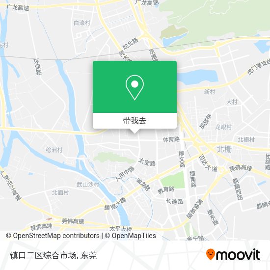 镇口二区综合市场地图