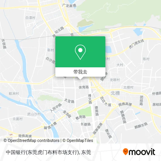 中国银行(东莞虎门布料市场支行)地图