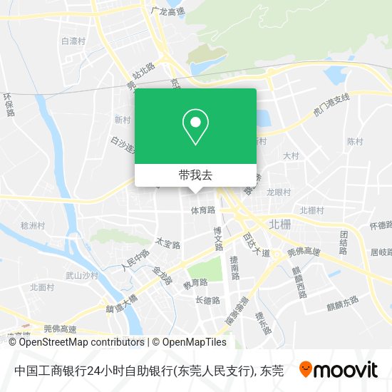 中国工商银行24小时自助银行(东莞人民支行)地图